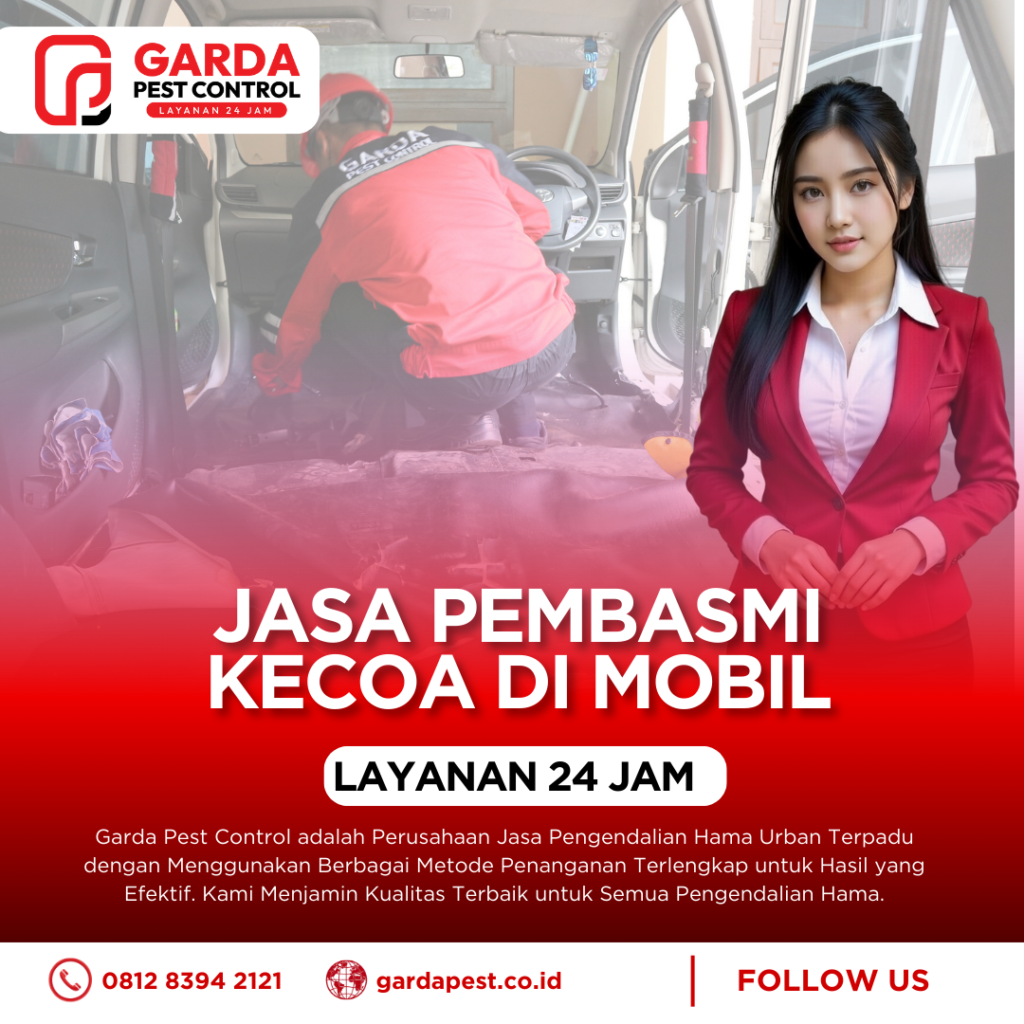 Jasa Pembasmi Kecoa di Mobil Tangerang Selatan