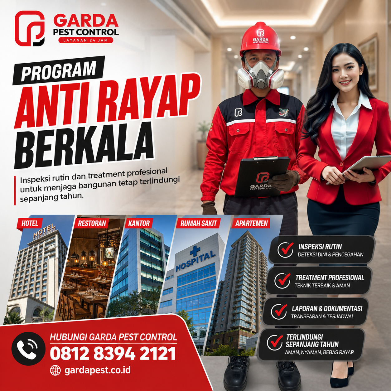 Estimasi Harga Jasa Anti Rayap di Tangerang Per Meter: Perlindungan Efektif Garda Pest Control