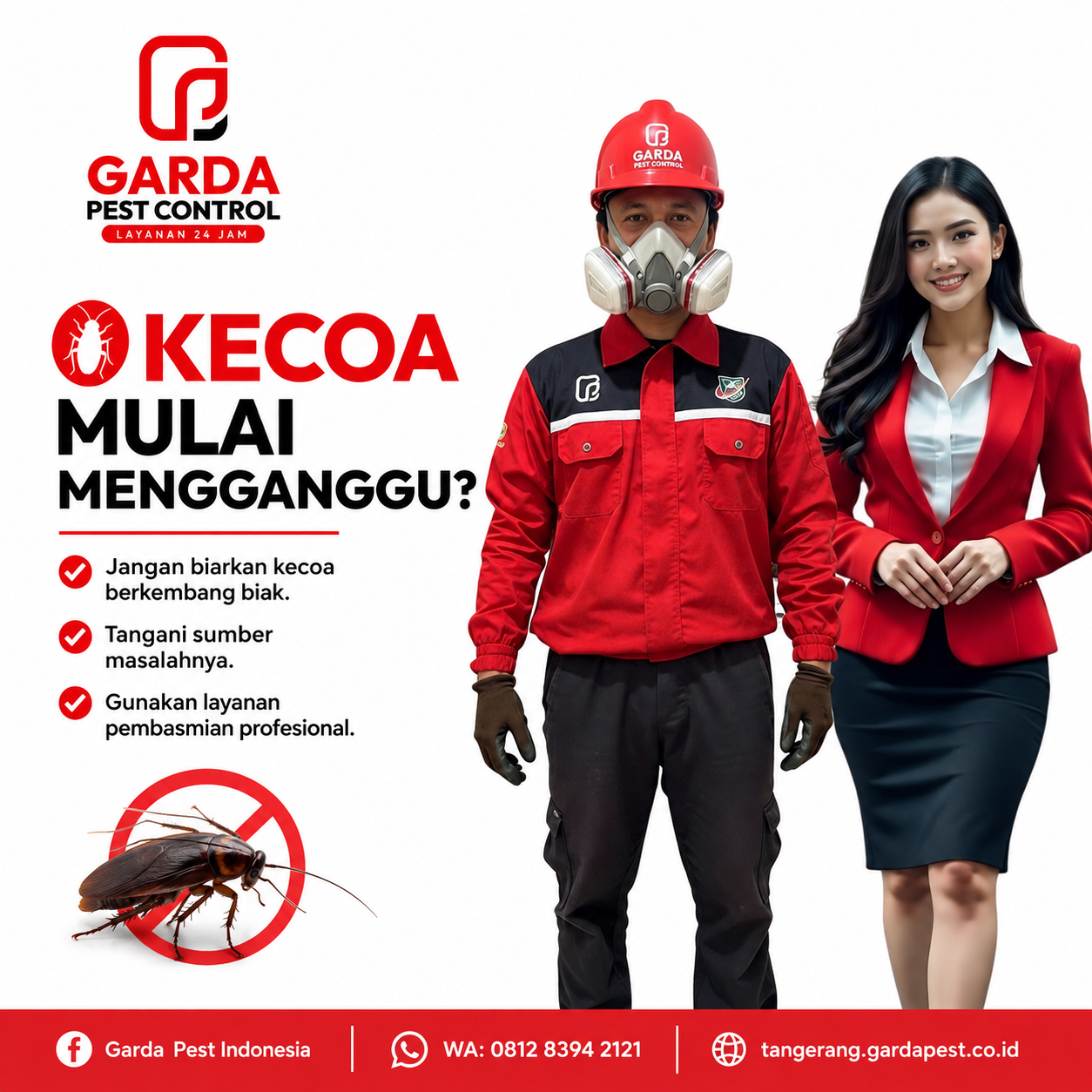 Jasa Pembasmi Kecoa Tangerang: Solusi Tuntas Bebas Hama Bergaransi