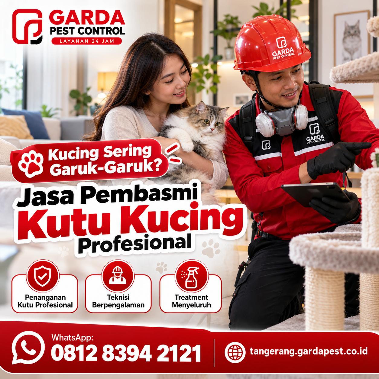 Jasa Pembasmi Kutu Kucing di Kota Tangerang