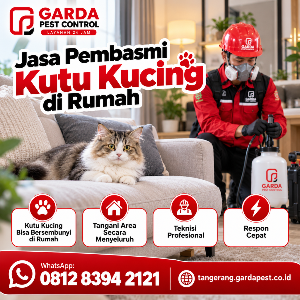 Jasa Pembasmi Kutu Kucing Terbaik di Kota Tangerang