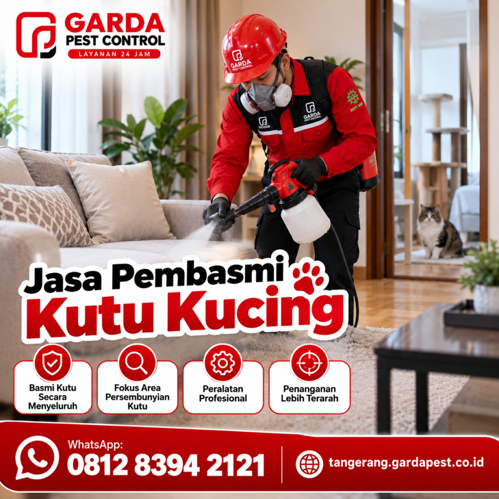 Jasa Pembasmi Kutu Kucing untuk Rumah di Kota Tangerang